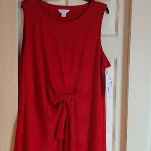 Liz Claiborne comfortable maxi dress that ties at the waist on the left.